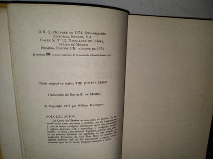 68- La Crisis Del ”Júpiter” - William Harrington -Primera Edición 1974