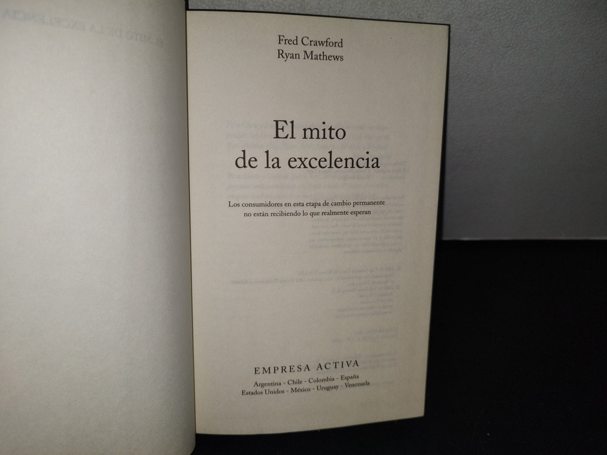 75- El Mito De La Excelencia - Fred Crawford, Ryan Mathews