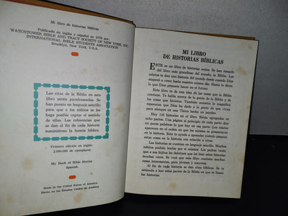 90- Mi Libro De Historias Bíblicas. Watchtower. Testigos De Jehova - Libro Grande - 1978