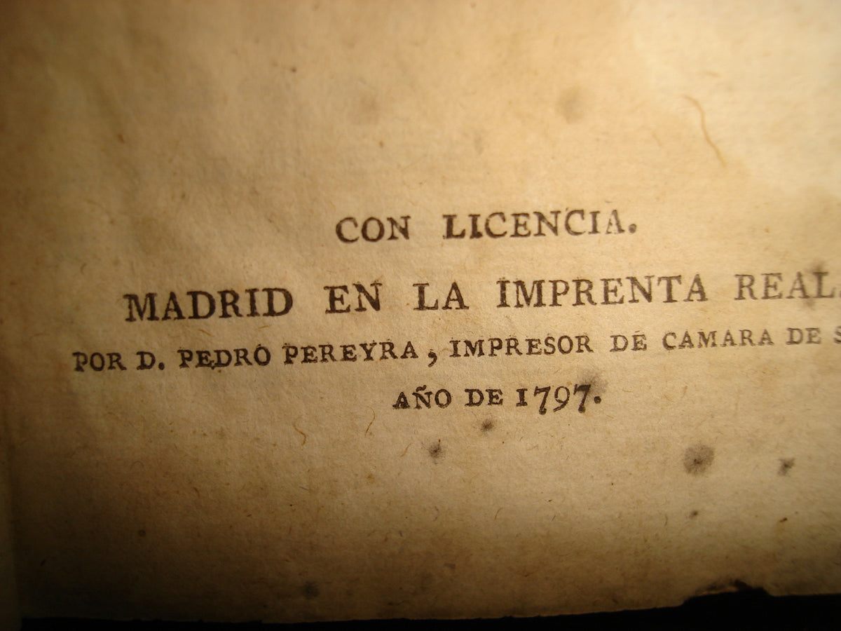 163- Obras Selectas De Eduardo Young. Tomo II. Con Licencia. Madrid En La Imprenta Real, 1797