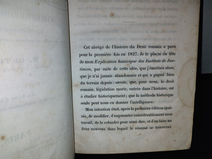 59- Histoire De La Legislation Romaine, Depuis Son Origine Jusqu'A La Legislation Moderne; Suivie D'Une Généralisation Du Droit Romain - M. Ortolan - Paris, Videcoq Fils Ainé / Plon Frères, 1851