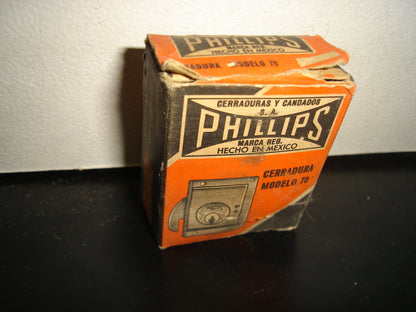 A2- Antigua Cerradura Marca Phillips. Modelo 70. Nueva En Su Caja - 70'S