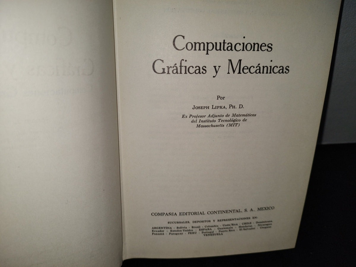 48- Computaciones Gráficas Y Mecánicas - Joseph Lipka - 1967