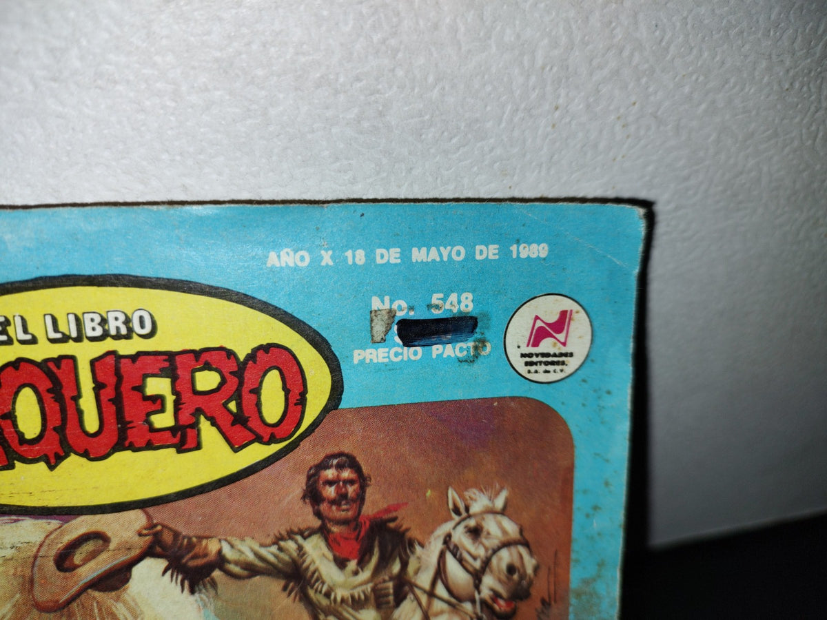 50- El Libro Vaquero - Ansias De Matar. No. 548 - 1989