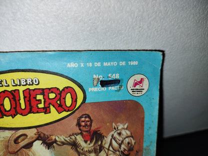 50- El Libro Vaquero - Ansias De Matar. No. 548 - 1989