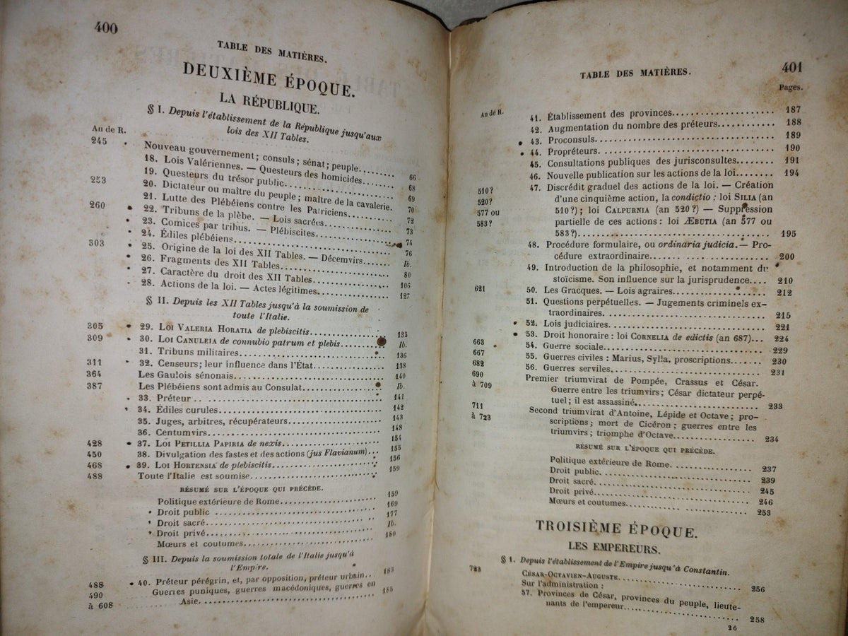 59- Histoire De La Legislation Romaine, Depuis Son Origine Jusqu'A La Legislation Moderne; Suivie D'Une Généralisation Du Droit Romain - M. Ortolan - Paris, Videcoq Fils Ainé / Plon Frères, 1851