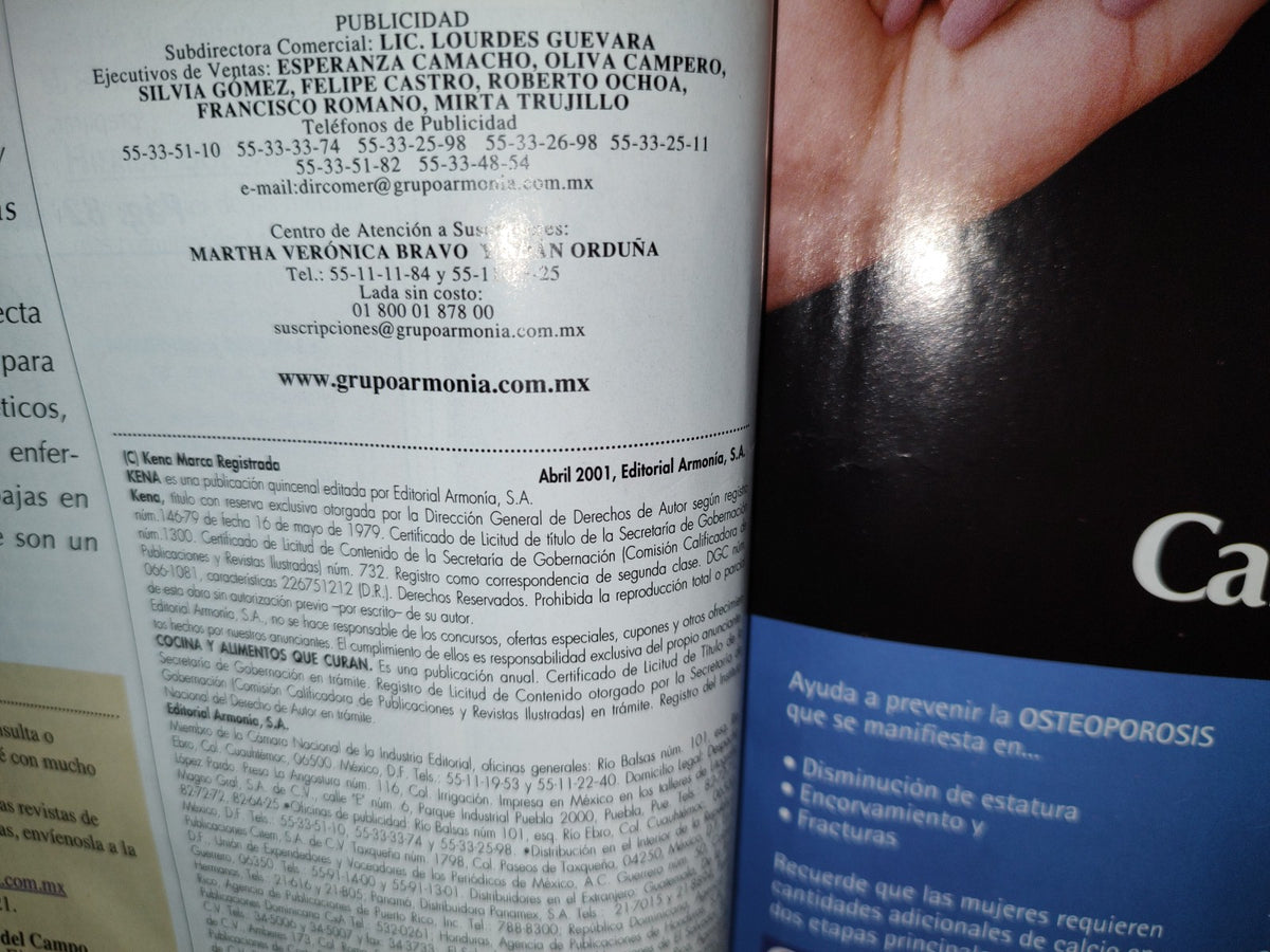 57- Revista Kena. Cocina Y Alimentos Que Curan - Abril 2001