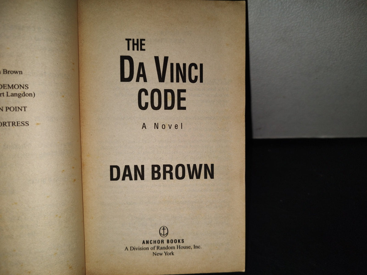 219- The Da Vinci Code - Dan Brown - First Anchor Books Mass-Market Edition, March 2006