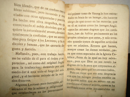 163- Obras Selectas De Eduardo Young. Tomo II. Con Licencia. Madrid En La Imprenta Real, 1797