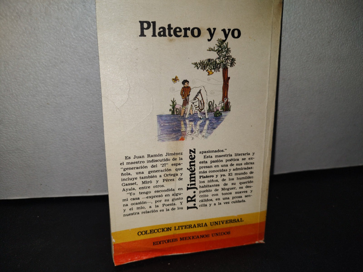 74- Platero Y Yo. J. R. Jiménez - Editores Mexicanos Unidos