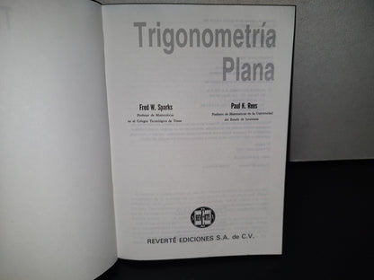 118- Trigonometría - Fred W. Sparks, Paul K. Rees