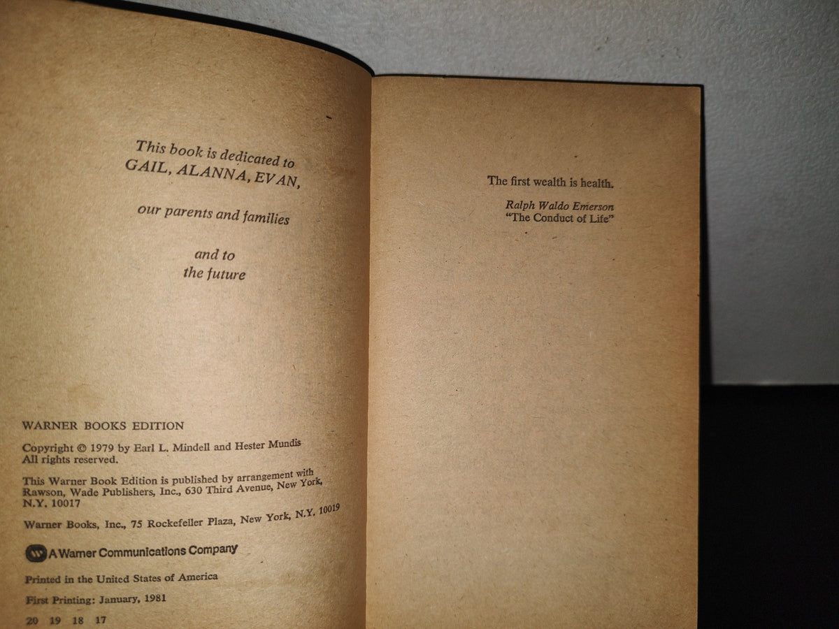 84- Earl Mindlell's Vitamin Bible - First Printing: January 1981
