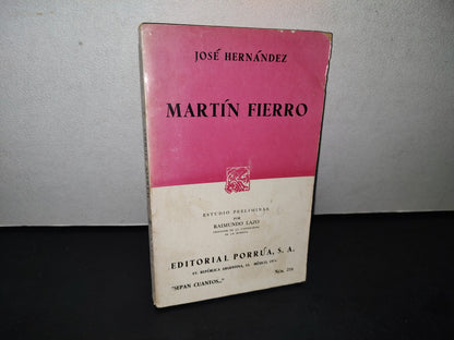 188- Martín Fierro - José Hernández - Porrúa - 1974