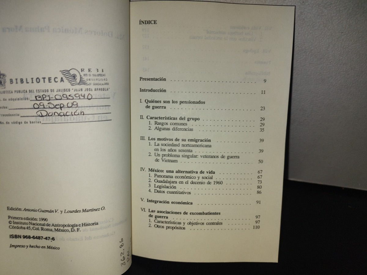 101- Veteranos De Guerra Norteamericanos En Guadalajara. Ma. Dolores Mónica Palma Mora. 1A. Ed. 1990