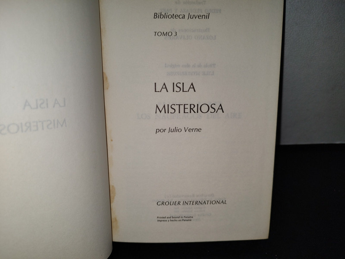 54- Biblioteca Juvenil. Tomo 3. La Isla Misteriosa - Julio Verne - 1968
