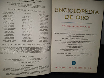 153- Enciclopedia De Oro. Tomo 14 - Editorial Novaro-México, S. A. - 1965