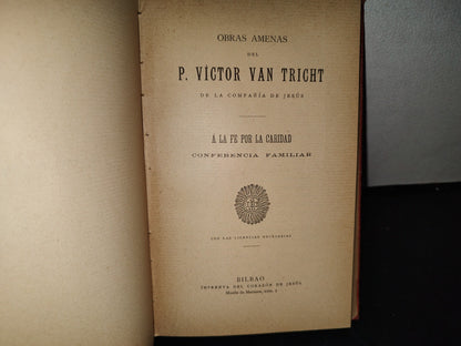 65- Biblioteca Amena XIII. Obra Amenas Del P. Víctor Van Tricht - 1900's