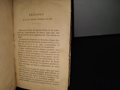 64- Física - J. Langlebert - Librería De La Vda. De Ch. Bouret. 1897