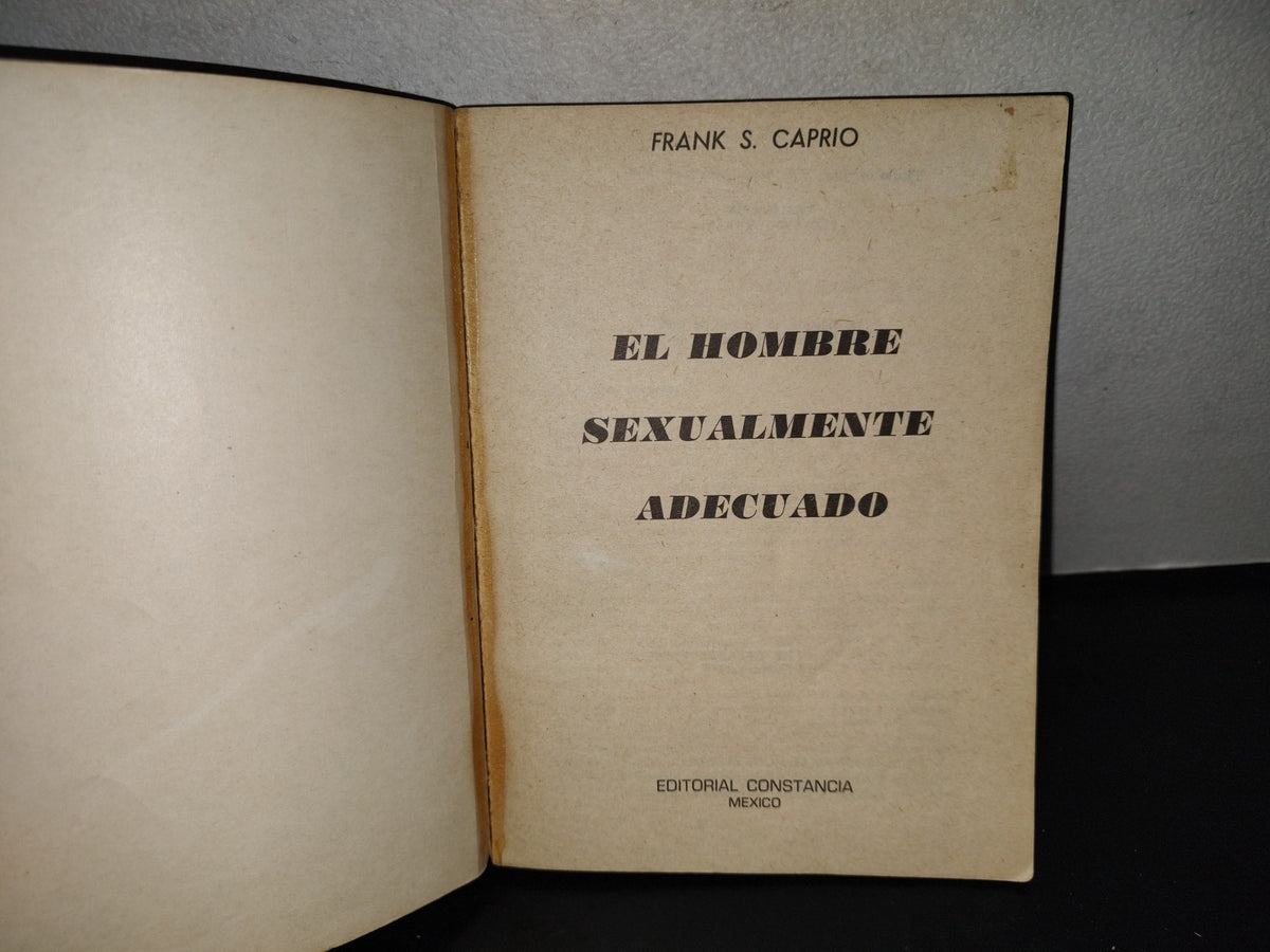 143- El Hombre Sexualmente Adecuado - Dr. Frank S. Caprio - 1976