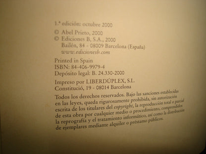 23- El Vuelo Del Gato - Abel Prieto - Primera Edición, Octubre 2000