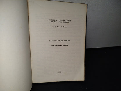 78- Historia Y Convicción De La Soka Gakkai - Josei Toda - 1991