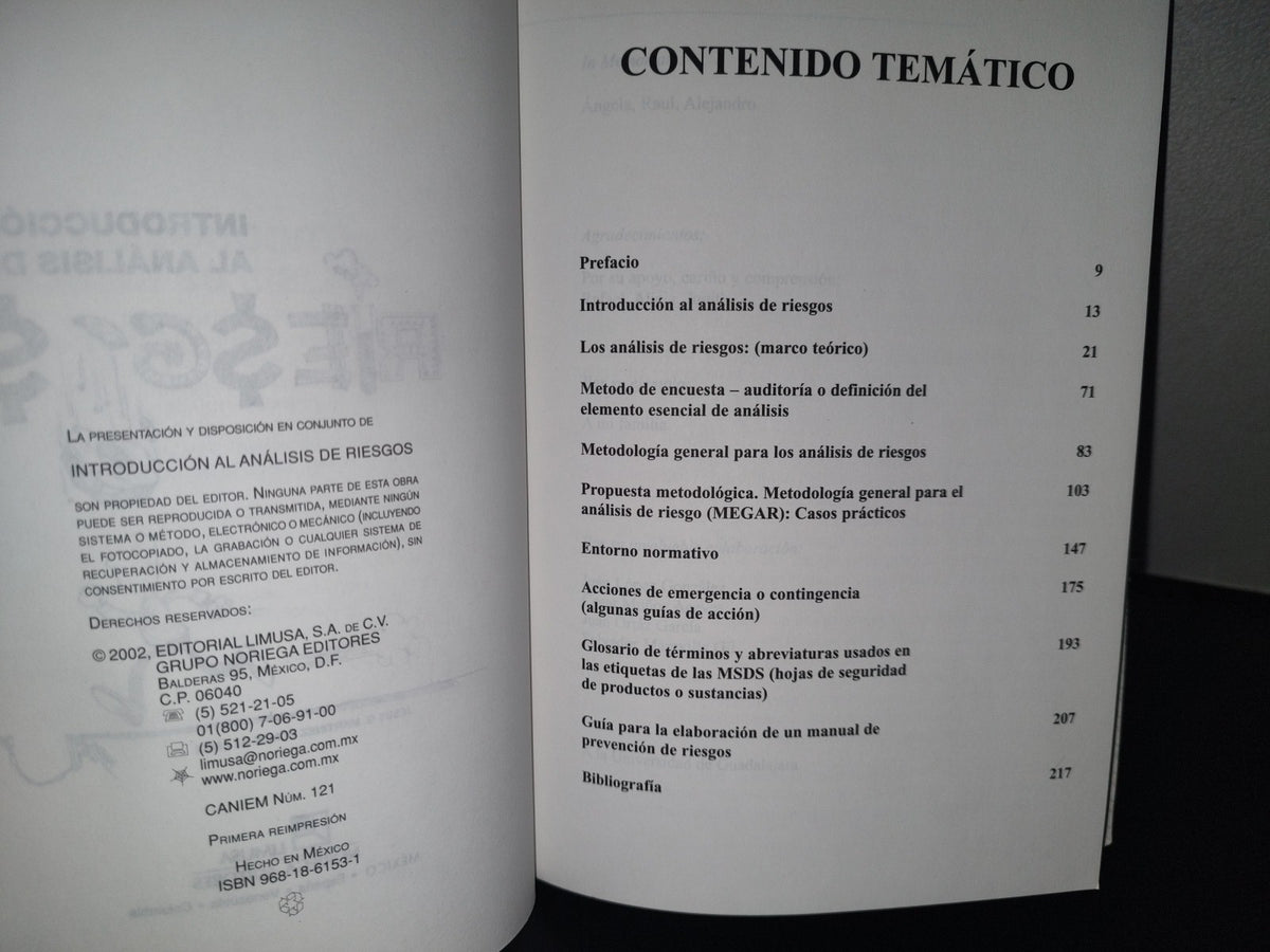 89- Introducción Al Análisis De Riesgos - Jesús G. Martínez Ponce De León - 2002