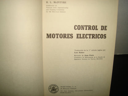 168- Control De Motores Eléctricos - R. L. Mc. Intyre