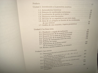 38- Geometría Analítica. Matemáticas - Sep, Seit