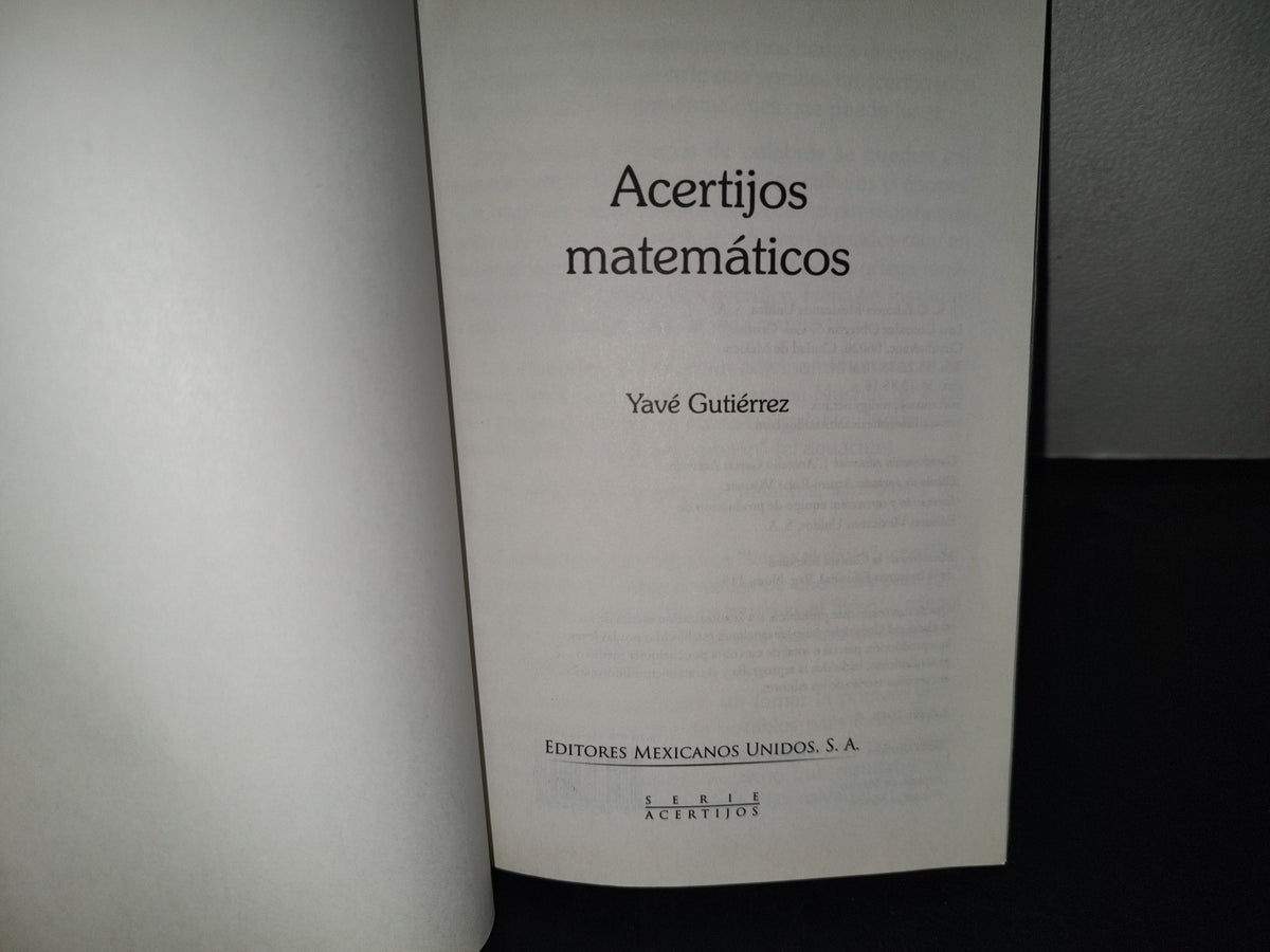 199- Acertijos Matemáticos. Ingeniosos Rompecabezas Matemáticos - Yavé Gutiérrez