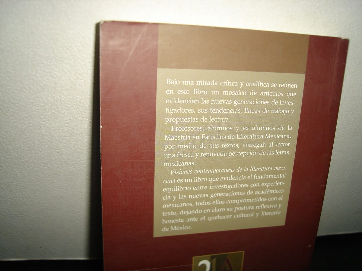 3- Visiones Contemporáneas Sobre Literatura Mexicana - Cecilia Eudave Coordinadora