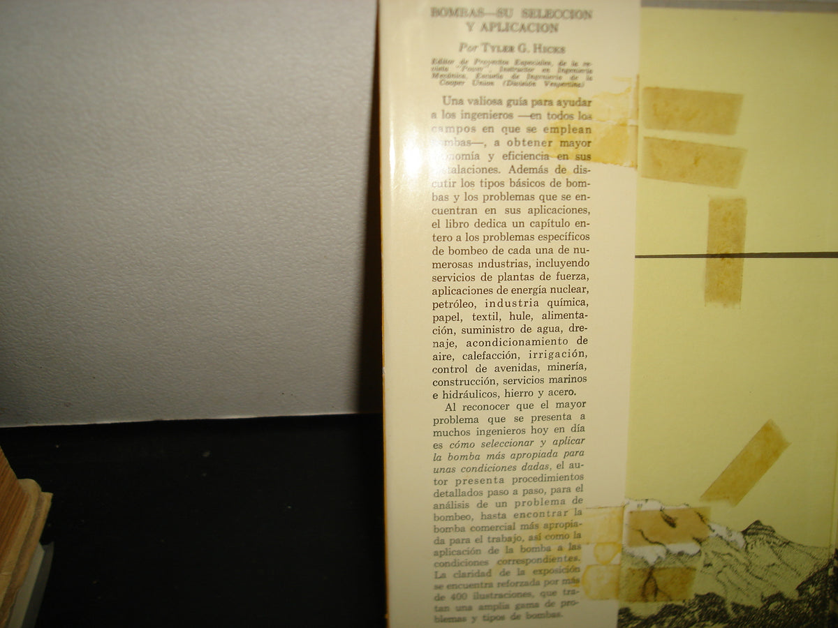 167- Bombas. Su Selección Y Aplicación - Tyler G. Hicks - 1961