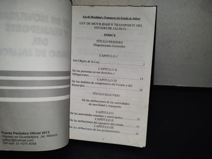 99- Ley De Movilidad Y Transporte Del Estado De Jalisco - 2013