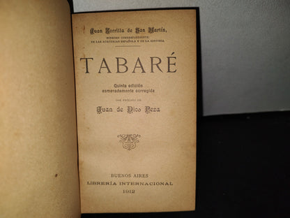 65- Tabaré - Juan De Dios Peza - Buenos Aires. Librería Internacional - 1912