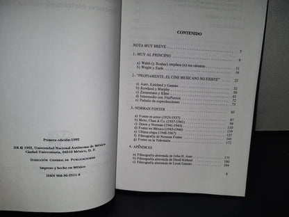 100- Norman Foster Y Los Otros, Directores Norteamericanos En México - Gabriel Ramírez. Universidad Nacional Autónoma De México - Primera Edición 1992