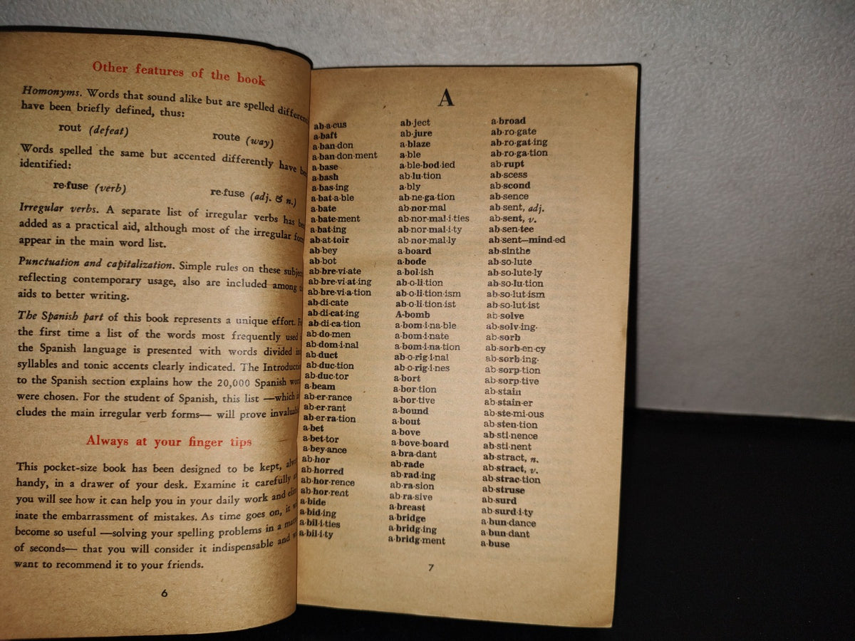 143- Write It Right. Así Se Escribe. The Instant Spelling Dictionary - 1980