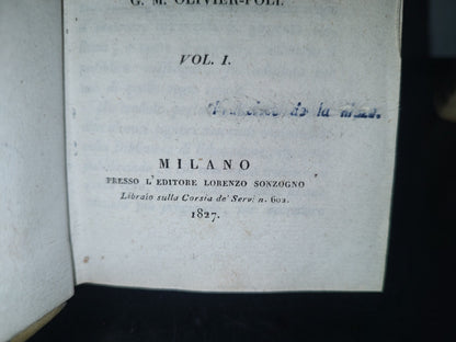 60- Dizionario Istorico Degli Uomini Celebri Di Tutti I Secoli E Di Tutte Le Nazioni - G. M. Olivier-Poli. Milano 1827