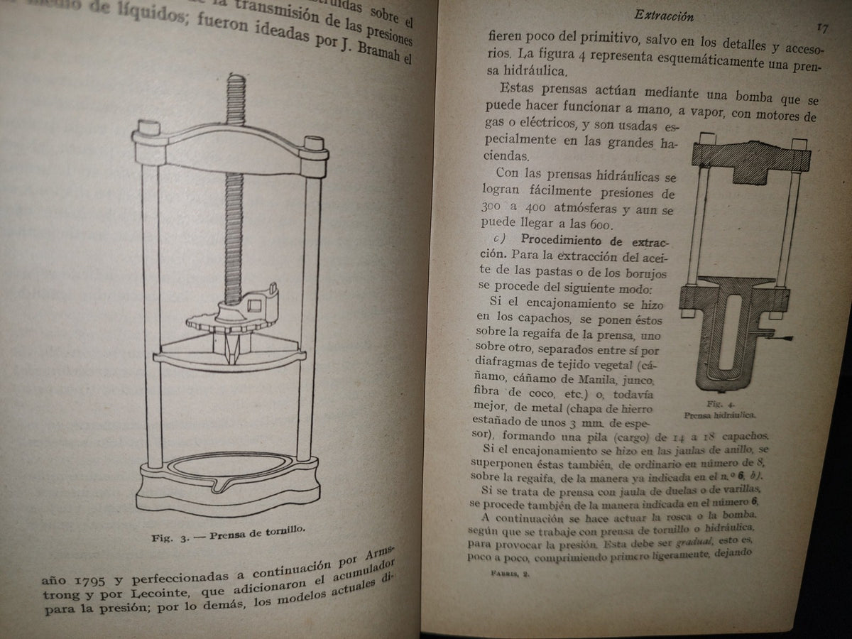 166- Aceites Y Grasas Vegetales, Animales Y Minerales - Dr. Guido Fabris - Barcelona. Gustavo Gili, Editor, 1919