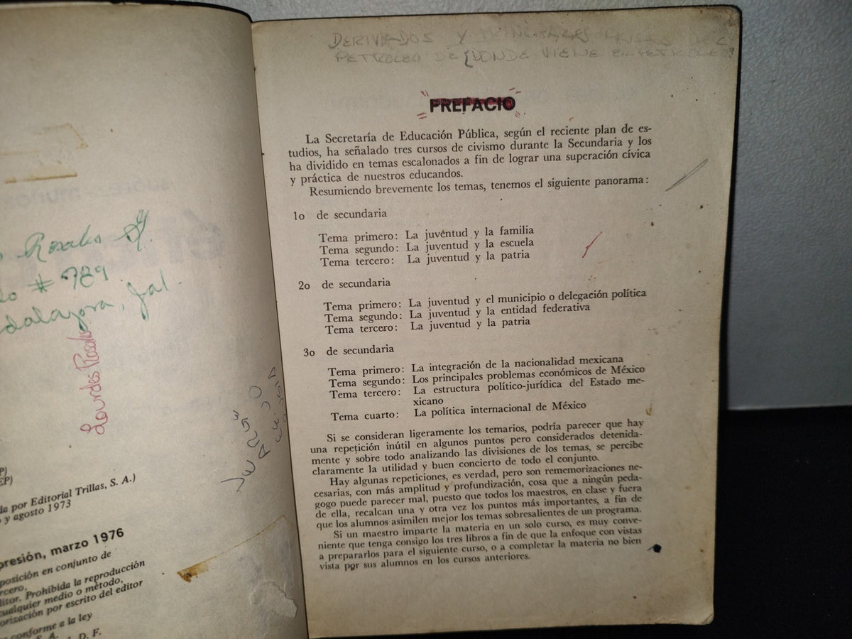 145- Ética Cívica. Libro Tercero - Suárez-Muñoz - Editorial Trillas 1976