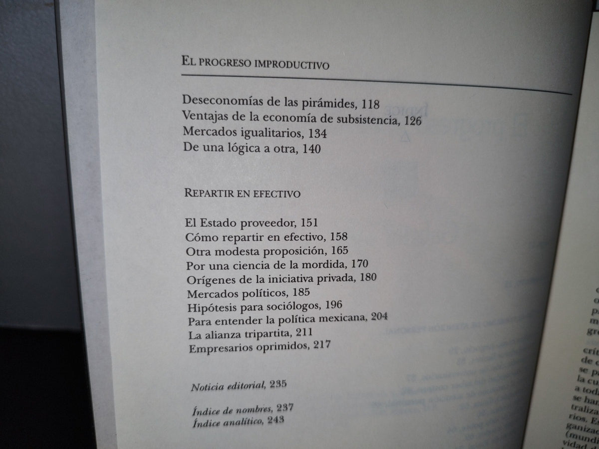 48- El Progreso Improductivo - Gabriel Zaid - 1999
