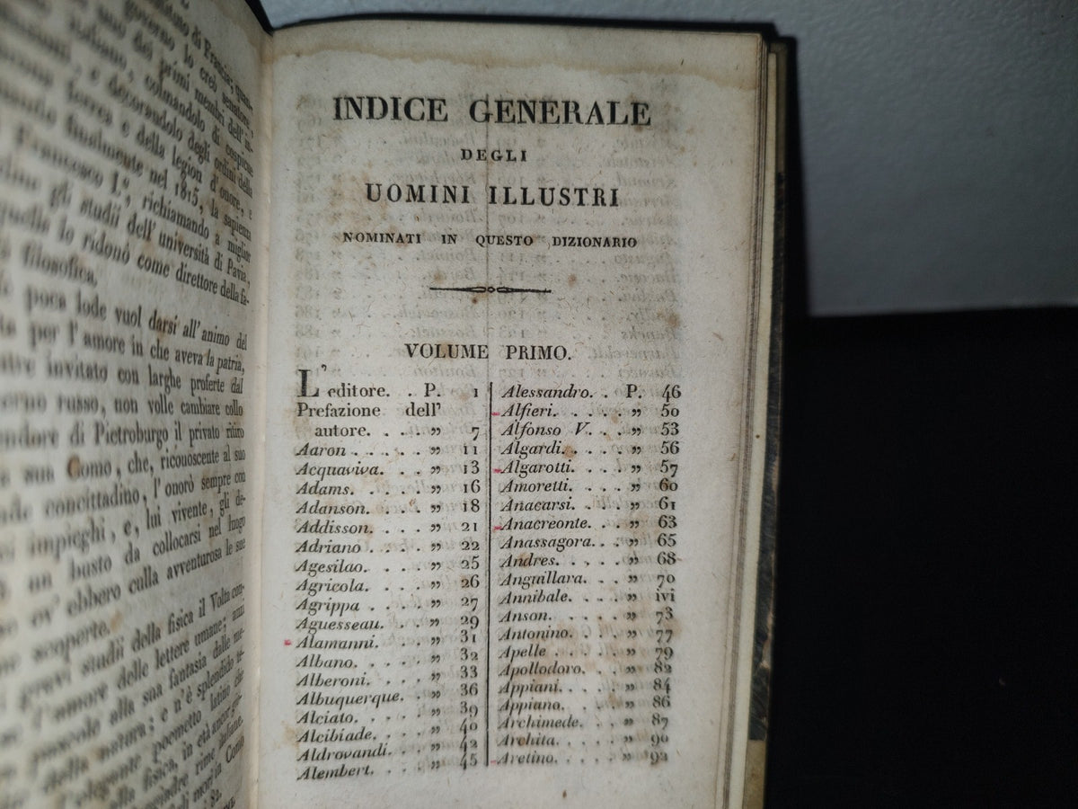 60- Dizionario Istorico Degli Uomini Celebri Di Tutti I Secoli E Di Tutte Le Nazioni - G. M. Olivier-Poli. Milano 1827