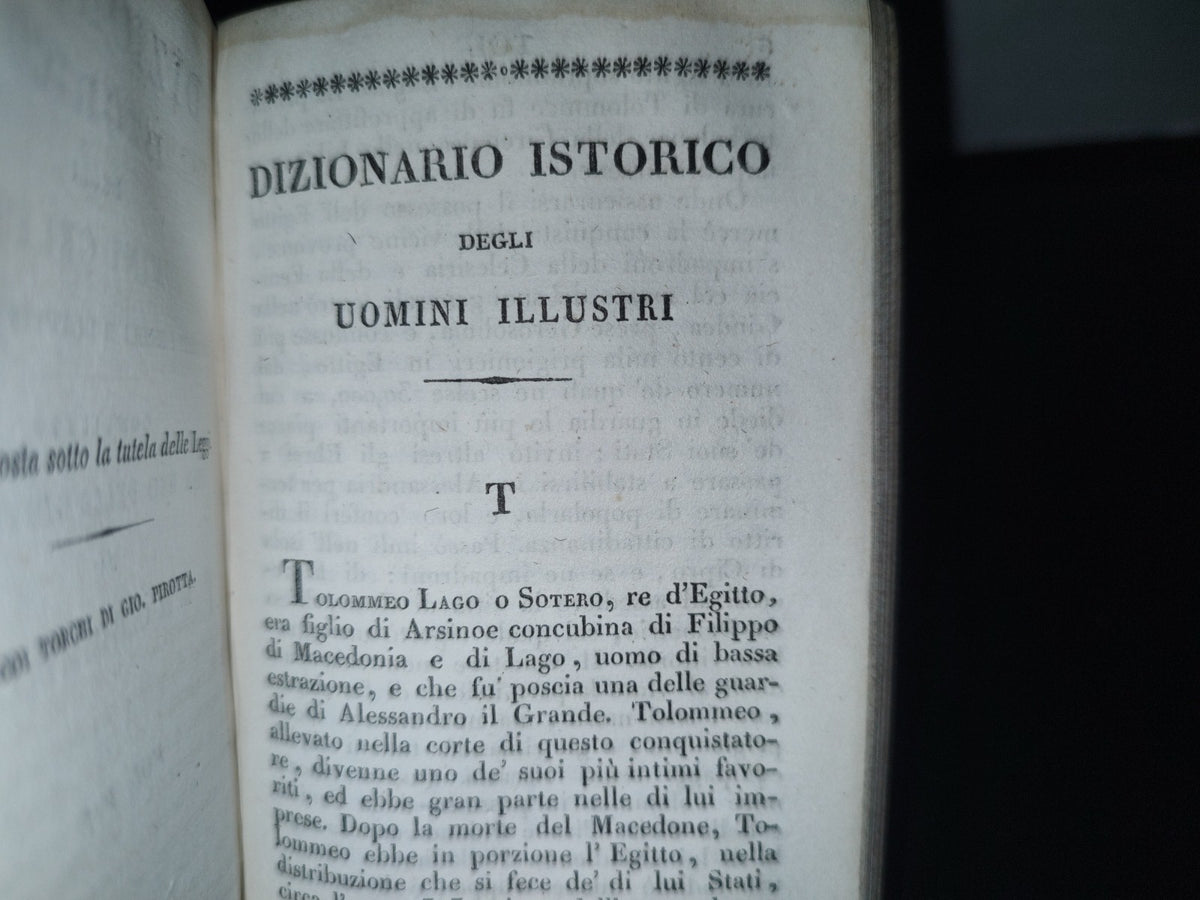 60- Dizionario Istorico Degli Uomini Celebri Di Tutti I Secoli E Di Tutte Le Nazioni - G. M. Olivier-Poli. Milano 1827