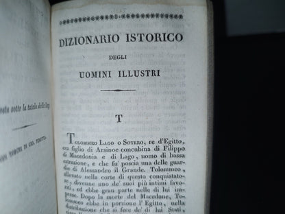 60- Dizionario Istorico Degli Uomini Celebri Di Tutti I Secoli E Di Tutte Le Nazioni - G. M. Olivier-Poli. Milano 1827