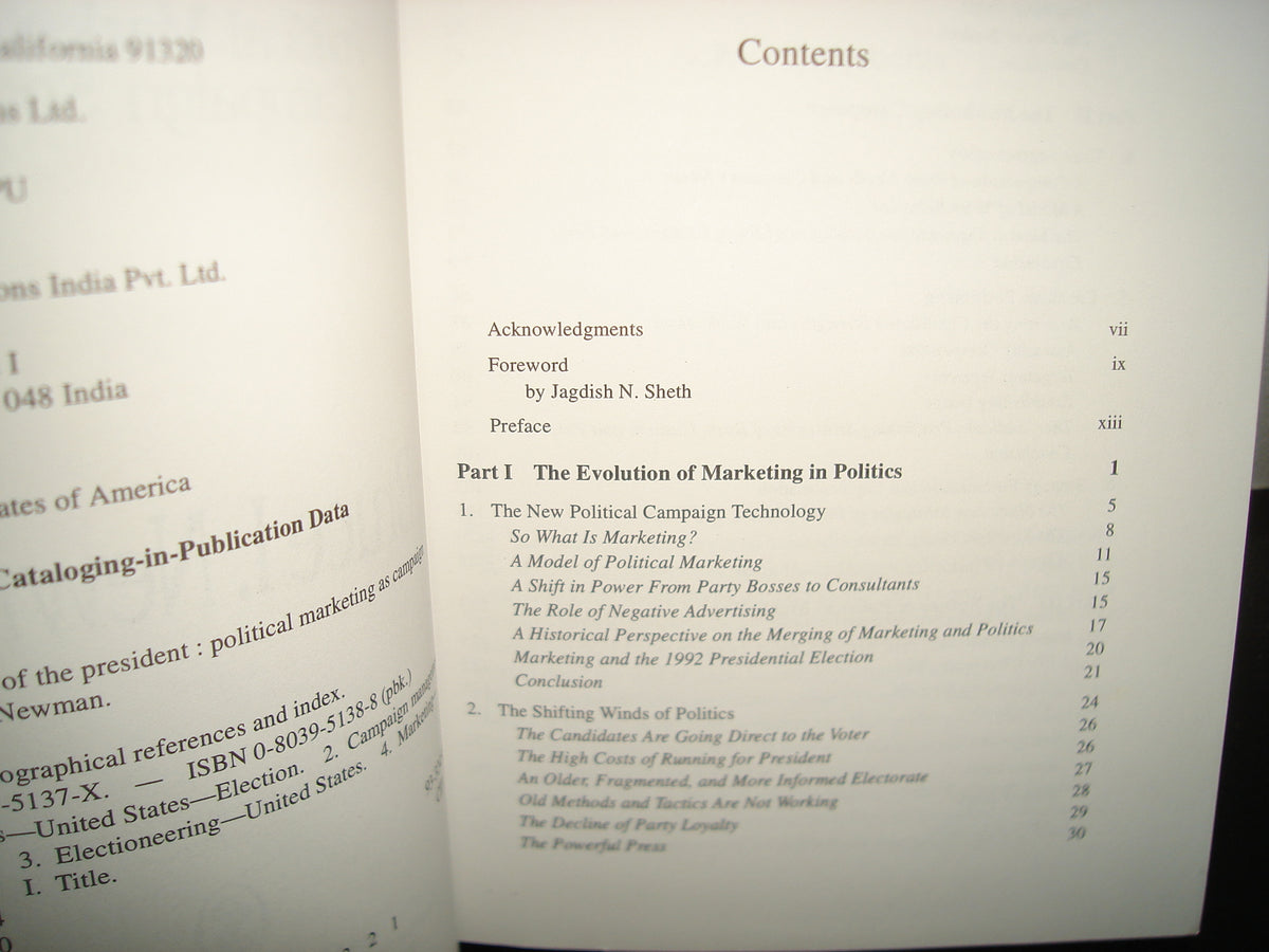 24- The Marketing Of The President. Political Marketing As Campaign Strategy - Bruce I. Newman