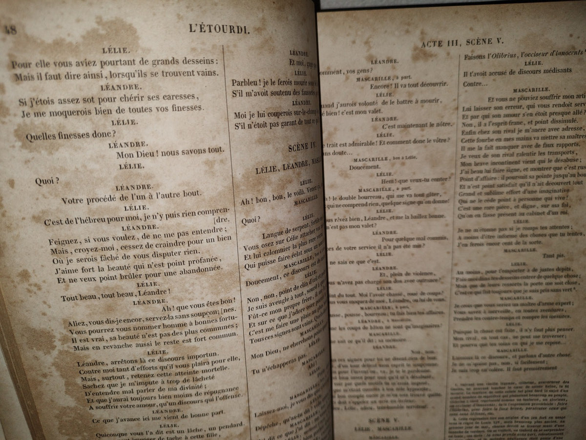 59- Obras Completas De Molière: ŒUvres Complètes De Molière. Par Auger. - Paris, Furne Et Cie. Libraires Éditeurs - 1851