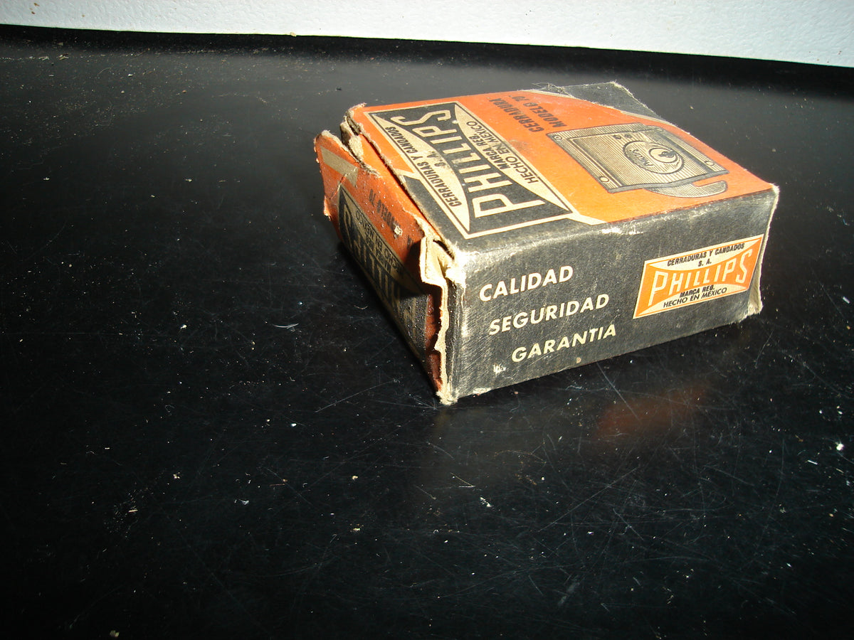 A2- Antigua Cerradura Marca Phillips. Modelo 70. Nueva En Su Caja - 70'S