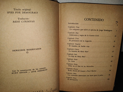 54- Espionaje - Kurt Singer, Jane Sherrod - Primera Edición 1961