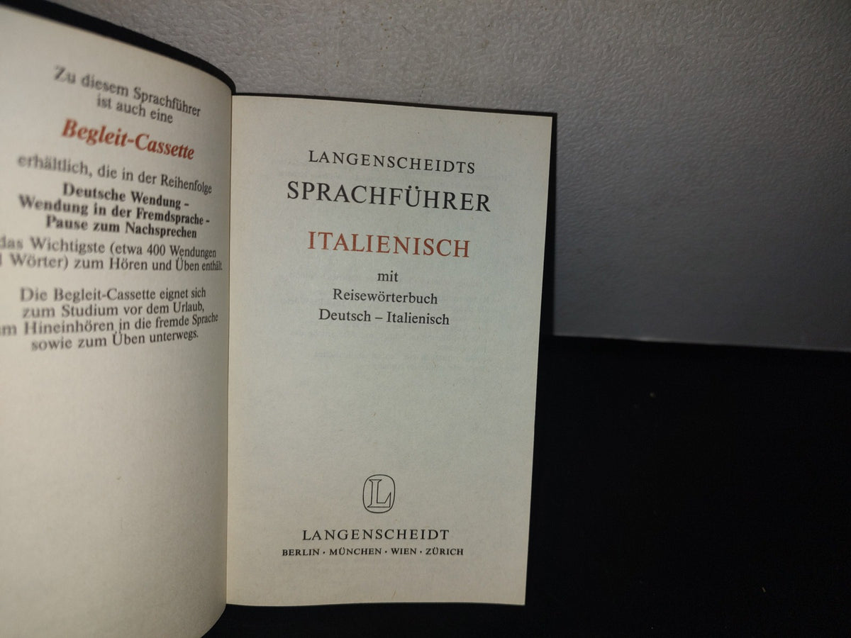 128- Alemán-Italiano. Langenscheidts Sprachfürer Italienisch