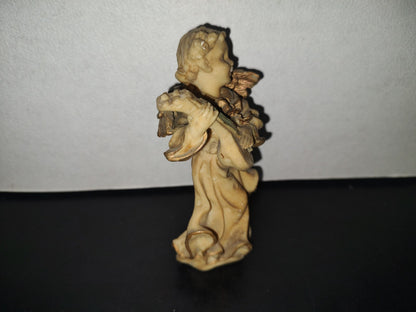 A5- Figura De Resina: Ángel Tocando Mandolina - 80'S