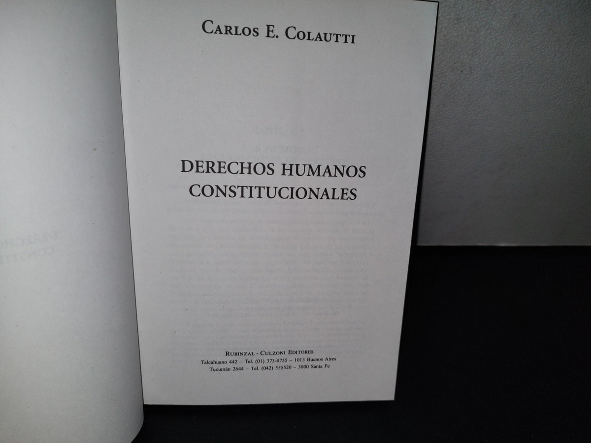 195- Derechos Humanos Constitucionales - Carlos E. Colautti