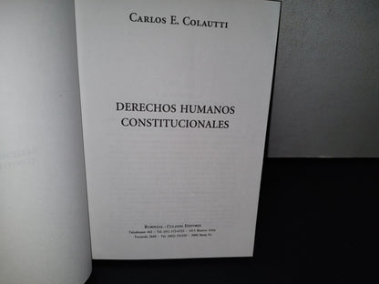 195- Derechos Humanos Constitucionales - Carlos E. Colautti